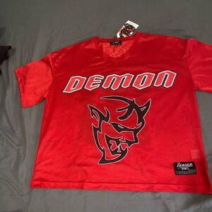 Reason Red Demon Graphic Jersey Shirt